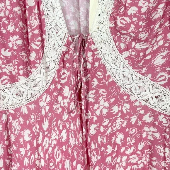 NWT Rixo Amina Maxi Dress in Amelie Floral Pink - Picture 4 of 14